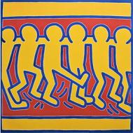 Keith Haring - Senza titolo #3 1988 - Poster vintage originale anno 1998