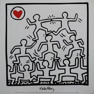 Keith Haring - Senza titolo 1987 - Poster vintage originale anno 1998