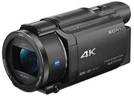 Sony FDR-AX53 Videocamera 4K Ultra HD con Sensore CMOS Exmor R, Ottica Grandangolare Zeiss 26.8 mm, Zoom Ottico 20x, Stabilizzazione Attiva a 5 Assi (BOSS), Nero (AZ)