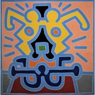 Keith Haring - Senza titolo 1988 - Poster vintage originale anno 1998