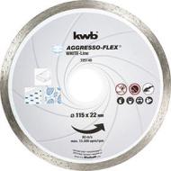kwb Piastra di taglio a diamante Linea bianca 725140 (bordo sinterizzato, chiuso, 115 x 22 mm) A. a. per Einhell TC-AG 115 (AZ) kwb Piastra di taglio a diamante Linea bianca 725140 (bordo sinterizzato, chiuso, 115 x 22 mm) A. a. per Einhell TC-AG 115 (AZ)