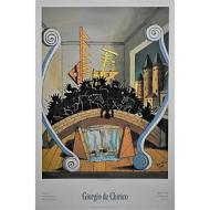 Giorgio De Chirico - Battaglia sul ponte 1969 - Poster vintage originale anno 1992