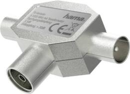 Splitter antenna Hama Coax Connector to 2 Coax Plugs (AZ)