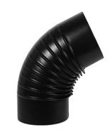 ALA 9770314 Gomito Smaltato, Aperto 65 Gradi, Nero Opaco, Diametro 14 cm (AZ) ALA 9770314 Gomito Smaltato, Aperto 65 Gradi, Nero Opaco, Diametro 14 cm (AZ)