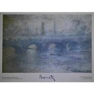 Claude Monet - Il ponte di Waterloo. Effetti della nebbia 1903 - Poster vintage originale anno 1999
