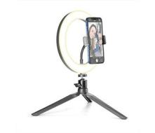 cellularline Anello Luminoso A LED con Treppiedi per Selfie TIK Tok Luce Ring Light Telefono (AZ)