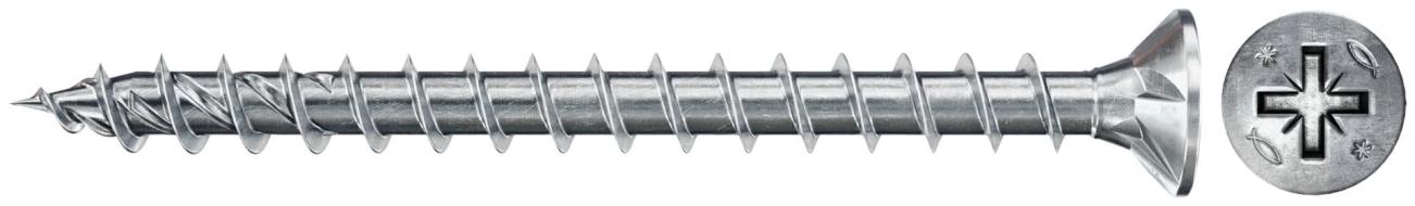 Viti truciolari PowerFast II FPF II CZF 4,5x45 BC 200 Filetto totale, Pozi, Testa svasata piana, Zincatura bianca (200 Pz.) Viti truciolari PowerFast II FPF II CZF 4,5x45 BC 200 Filetto totale, Pozi, Testa svasata piana, Zincatura bianca (200 Pz.)