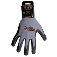 Technosafe GHF1322GB10C Guanti spalmati in Nitrile Foam Grigio/Nero con Palmo puntinato e cavallotto, 10, Set di 2 Pezzi (AZ)