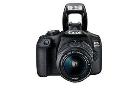 Canon Italia EOS 2000D + EF-S IS II Fotocamera Reflex, Nero, Lunghezza Focale 18-55 mm (AZ)