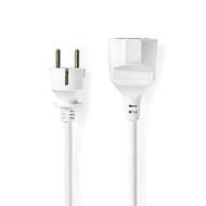 Nedis Pecc105Fwt Cavo Prolunga di Alimentazione 5 m, H05Vv-F 3G1.5 Ip20, Bianco (AZ) Nedis Pecc105Fwt Cavo Prolunga di Alimentazione 5 m, H05Vv-F 3G1.5 Ip20, Bianco (AZ)