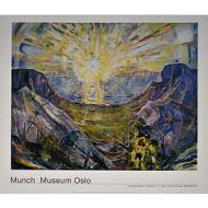 Edward Munch - The sun 1912 - Poster vintage originale anno 2000