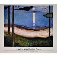 Edward Munch - Moon light 1895 - Poster vintage originale anno 2000