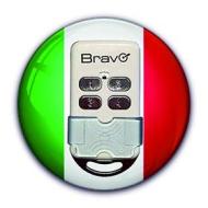 Radiocomando Bravo per apricancello Passepartout Universale Autoapprendente Codice Fisso Frequenza 300 433 868 Mhz, avorio (AZ)