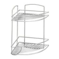 Metaltex serie Onda  - Mensola angolare 2 ripiani per bagno - (460202) (AZ)