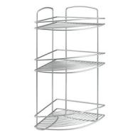Metaltex serie Onda - Mensola angolare 3 ripiani per bagno - (460203) (AZ)
