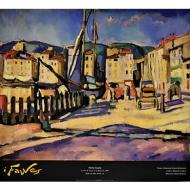 Charles Camoin - Le port de Cassis à la Barrière 1905 - Poster vintage originale anno 1999