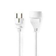 Nedis PEXC105EWT Cavo di Alimentazione di Prolunga | 5 m | H05VV-F 3G1.5 | IP20 | Bianco (AZ) Nedis PEXC105EWT Cavo di Alimentazione di Prolunga | 5 m | H05VV-F 3G1.5 | IP20 | Bianco (AZ)
