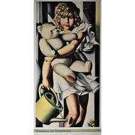 Tamara De Lempicka - Ritratto di madamoiselle Poum Rachou 1934 - Poster vintage originale anno 2004