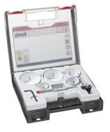 kwb 598260.0 Set di seghe a tazza professionali bimetalliche n. 2 per elettricisti - 7 pezzi, HSS-CO, dentatura Vario, 8% cobalto, incl. tester di tensione. (AZ)