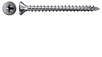 200 viti truciolari zincate bianche per legno 4x40mm (AZ)