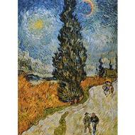 Vincent Van Gogh - Road with cypress and star 1890 - Poster vintage originale anno 1996