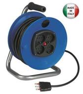 Rosi Cr14504Bn Avvolgicavo con 2 Prese e 2 Schuko 10/16A, Cavo da 3x1.5mm, 50 m, Blu/Nero, 50m (AZ) Rosi Cr14504Bn Avvolgicavo con 2 Prese e 2 Schuko 10/16A, Cavo da 3x1.5mm, 50 m, Blu/Nero, 50m (AZ)