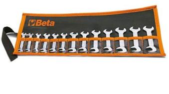 Beta 73/B13 - Set di Chiavi a Forchetta Doppie Piccole in Busta - 13 Pezzi (AZ) Beta 73/B13 - Set di Chiavi a Forchetta Doppie Piccole in Busta - 13 Pezzi (AZ)