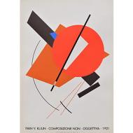 Ivan V. Kljun - Composizione non oggettiva 1921 - Poster vintage originale anno 1996