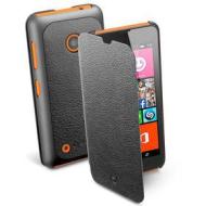 Custodia a libro effetto pelle Lumia 530