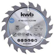 kwb 582357 Lama per seghe circolari per trucioli, legno/legno duro, 140 x 12,7 mm, tagli puliti, numero medio, 18 denti Z-18, lama per seghe CleanCut media, 75 (AZ) kwb 582357 Lama per seghe circolari per trucioli, legno/legno duro, 140 x 12,7 mm, tagli puliti, numero medio, 18 denti Z-18, lama per seghe CleanCut media, 75 (AZ)