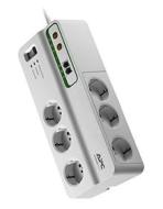 APC Surge Arrest Home/Office - Presa Filtrata - PMH63VT-IT - 6 Uscite Schuko/Italiane - Protezione Linea Video (Coassiale) e Telefonica (AZ)