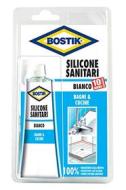 Bostik Silicone Sanitari bianco blister 60ml (AZ) Bostik Silicone Sanitari bianco blister 60ml (AZ)