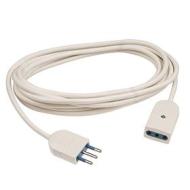 Prolunga lineare mt 5 10A 2P+T bianca (AZ)