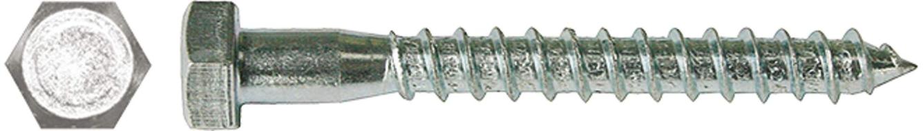 Vite testa esagonale DIN 571 12X100 CLASSE 4.8 zincatura bianca (50 Pz.) Vite testa esagonale DIN 571 12X100 CLASSE 4.8 zincatura bianca (50 Pz.)