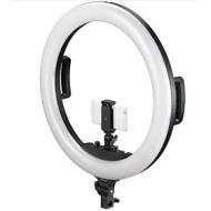 Lampada ad anello a LED STR-48B BRESSER Bi-Color 48W con regolazione della luminosit? e supporto per telecamera e smartphone (AZ)