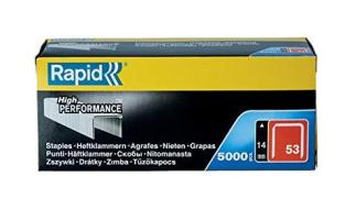 Rapid 11860410 No. 53 Graffe a Filo fine 14 mm, Acciaio (AZ)