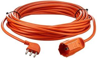 BTicino S2515X40 Prolunga Elettrica, cavo H05VV-F 3x1,5mmq lungo 15 metri, con Spina Grande 16 A e Presa universale Schuko, ideale per apparecchi da giardinaggio, 3500 W, 250 V, colore Arancione (AZ)