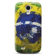 Cover Mundial in gomma bandiera Brasile Samsung Galaxy S4