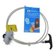 Geko per Canna fumaria camini Manutenzione Kit di Pulizia per stufe a Pellet 2?m, Manico, Asta 80?x 1, 100?x 1?mm, Multi/Colore, Taglia Unica (AZ)