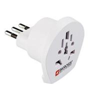 Adattatore universale da viaggio con spina standard italiana 10A 2P+T (AZ) Adattatore universale da viaggio con spina standard italiana 10A 2P+T (AZ)