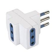Adattatore multiplo 3 prese e spina 10A bianco (AZ) Adattatore multiplo 3 prese e spina 10A bianco (AZ)
