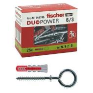 Tasselli DUOPOWER 6/3 con occhiolo chiuso (25 Pz.) Tasselli DUOPOWER 6/3 con occhiolo chiuso (25 Pz.)