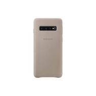 Cellulare - Custodia Leather Cover Gray (Galaxy S10) (AZ)
