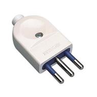 Spina elettrica 10 A 2P+T 250 V bianca (AZ) Spina elettrica 10 A 2P+T 250 V bianca (AZ)
