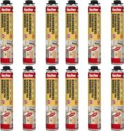 Confezione 12 pezzi schiuma poliuretanica per la posa di telai di porte e finestre PU W 750 ml Confezione 12 pezzi schiuma poliuretanica per la posa di telai di porte e finestre PU W 750 ml