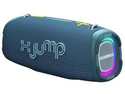 X JUMP XJ 200 Altoparlante Portatile Amplificato 90W, Alte Prestazioni, Bluetooth, Funzione TWS, USB, AUX-IN, Microfono Incorporato, Speaker Resistente all'Acqua Waterproof IPX5, Blu (AZ)