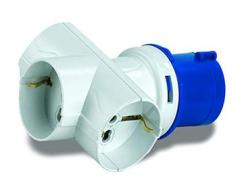 Rosi 3508730 Adattatore Industriale, Grigio/Blu (AZ)
