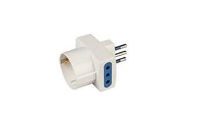 Adattatore multiplo pluristandard - spina 10A bianco (AZ) Adattatore multiplo pluristandard - spina 10A bianco (AZ)