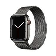 Apple Watch Series?7 (GPS?+?Cellular) Cassa 45?mm in acciaio inossidabile color grafite con Loop in maglia milanese color grafite (AZ)