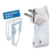Spina Spaziozero 16A 2P+T standard franco/tedesco uscita cavo 90? colore Bianco (AZ) Spina Spaziozero 16A 2P+T standard franco/tedesco uscita cavo 90? colore Bianco (AZ)